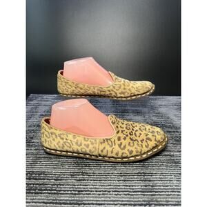 Sabah Women’s Size 8.5-9 EU40 Leopard Print Handmade Slip On Flat/#K/